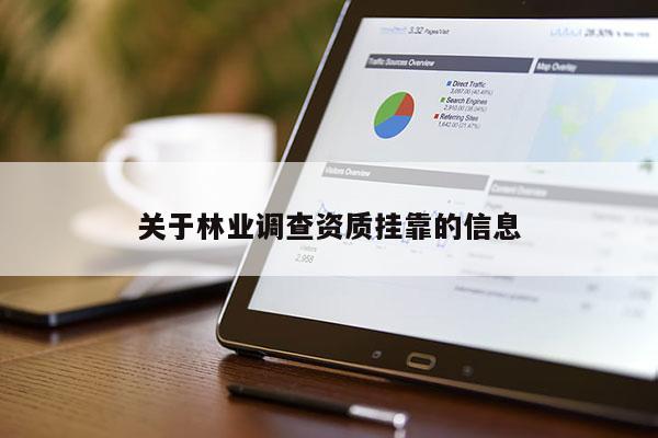 關于林業調查資質掛靠的信息