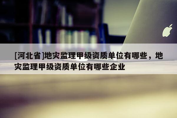 [河北省]地災監理甲級資質單位有哪些，地災監理甲級資質單位有哪些企業