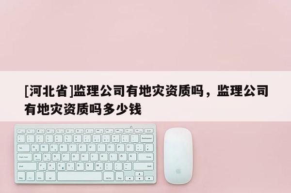 [河北省]監理公司有地災資質嗎，監理公司有地災資質嗎多少錢