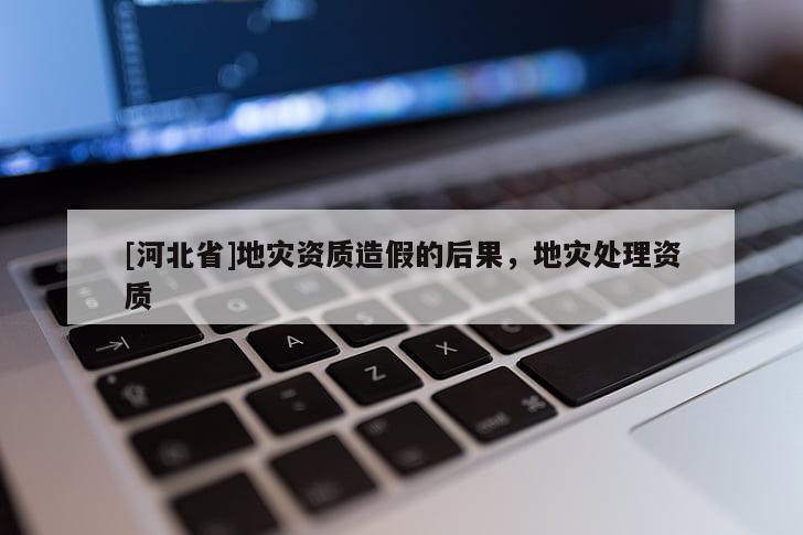 [河北省]地災資質造假的后果，地災處理資質