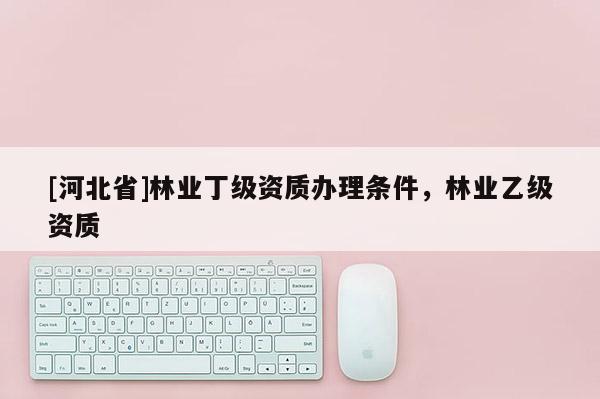 [河北省]林業丁級資質辦理條件，林業乙級資質