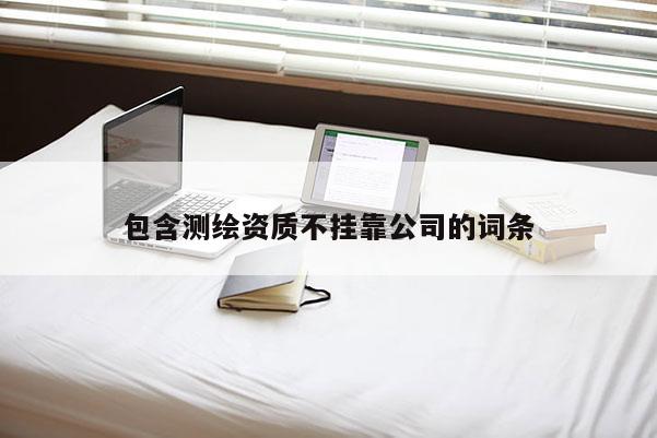 包含測繪資質不掛靠公司的詞條