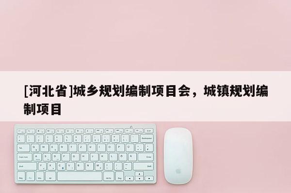 [河北省]城鄉規劃編制項目會，城鎮規劃編制項目