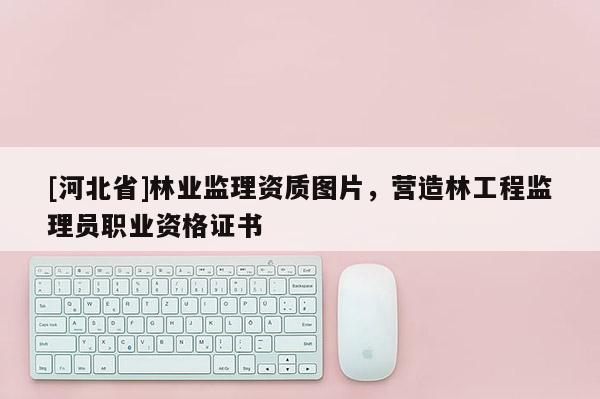 [河北省]林業監理資質圖片，營造林工程監理員職業資格證書