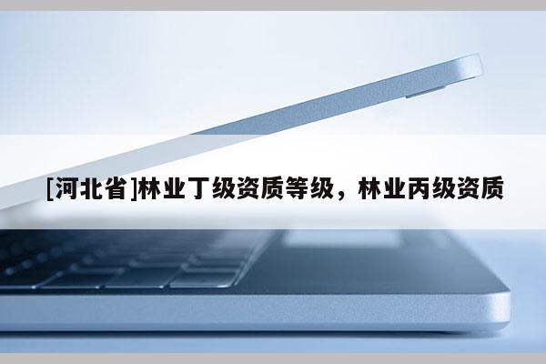 [河北省]林業丁級資質等級，林業丙級資質