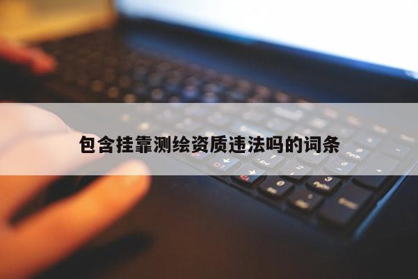 包含掛靠測繪資質違法嗎的詞條