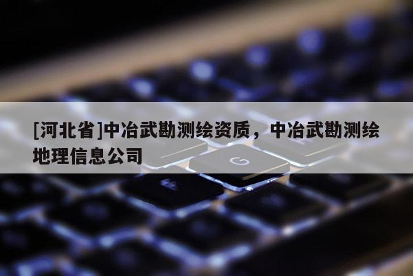 [河北省]中冶武勘測(cè)繪資質(zhì)，中冶武勘測(cè)繪地理信息公司