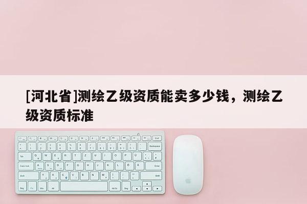 [河北省]測繪乙級資質能賣多少錢，測繪乙級資質標準