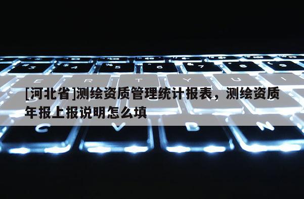 [河北省]測繪資質管理統計報表，測繪資質年報上報說明怎么填
