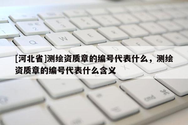 [河北省]測繪資質章的編號代表什么，測繪資質章的編號代表什么含義