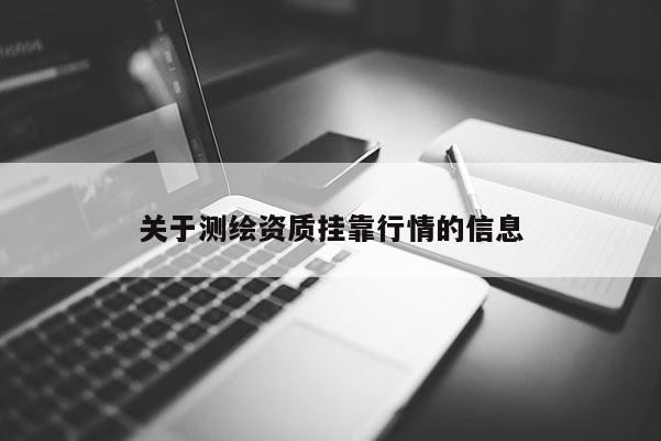 關于測繪資質掛靠行情的信息