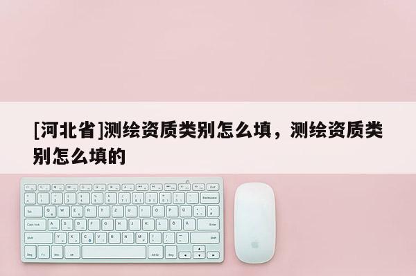 [河北省]測繪資質類別怎么填，測繪資質類別怎么填的