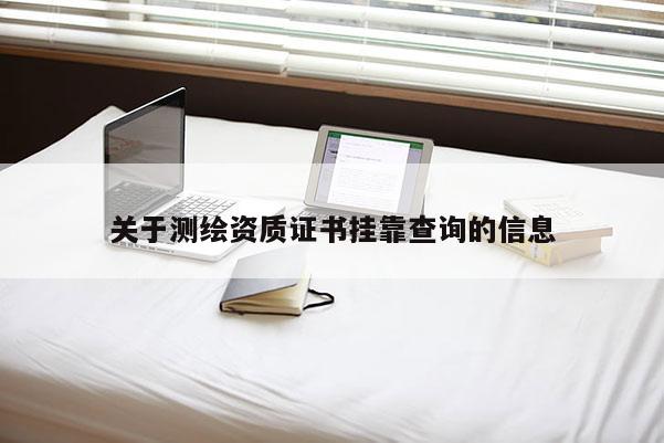 關(guān)于測(cè)繪資質(zhì)證書掛靠查詢的信息