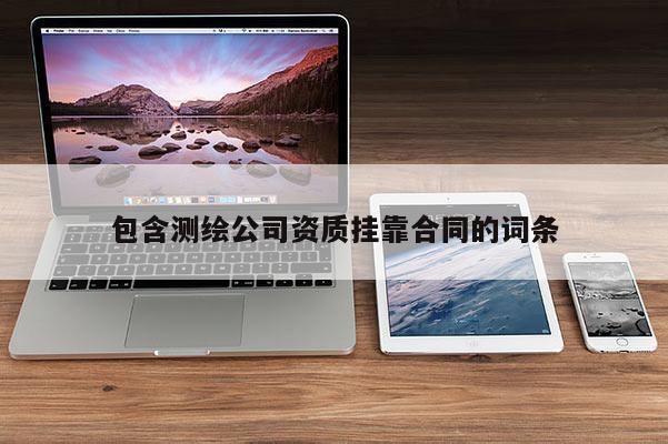 包含測繪公司資質掛靠合同的詞條
